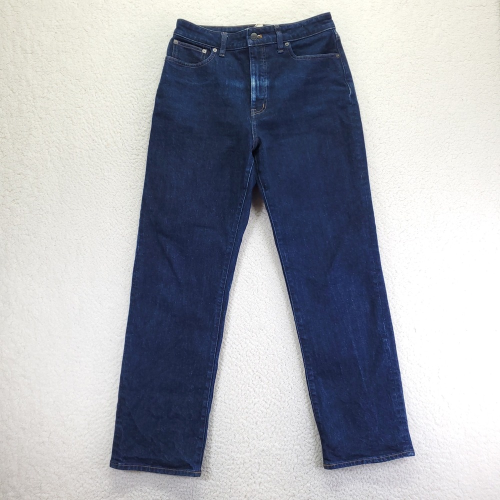 Madewell Curvy 90s Straight Leg Jeans Dark Indigo High Rise Size 29 CKP491317280